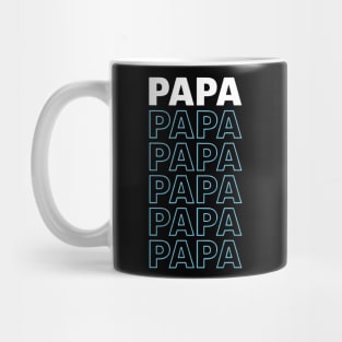 Papa Typography Father's Day Design Mug